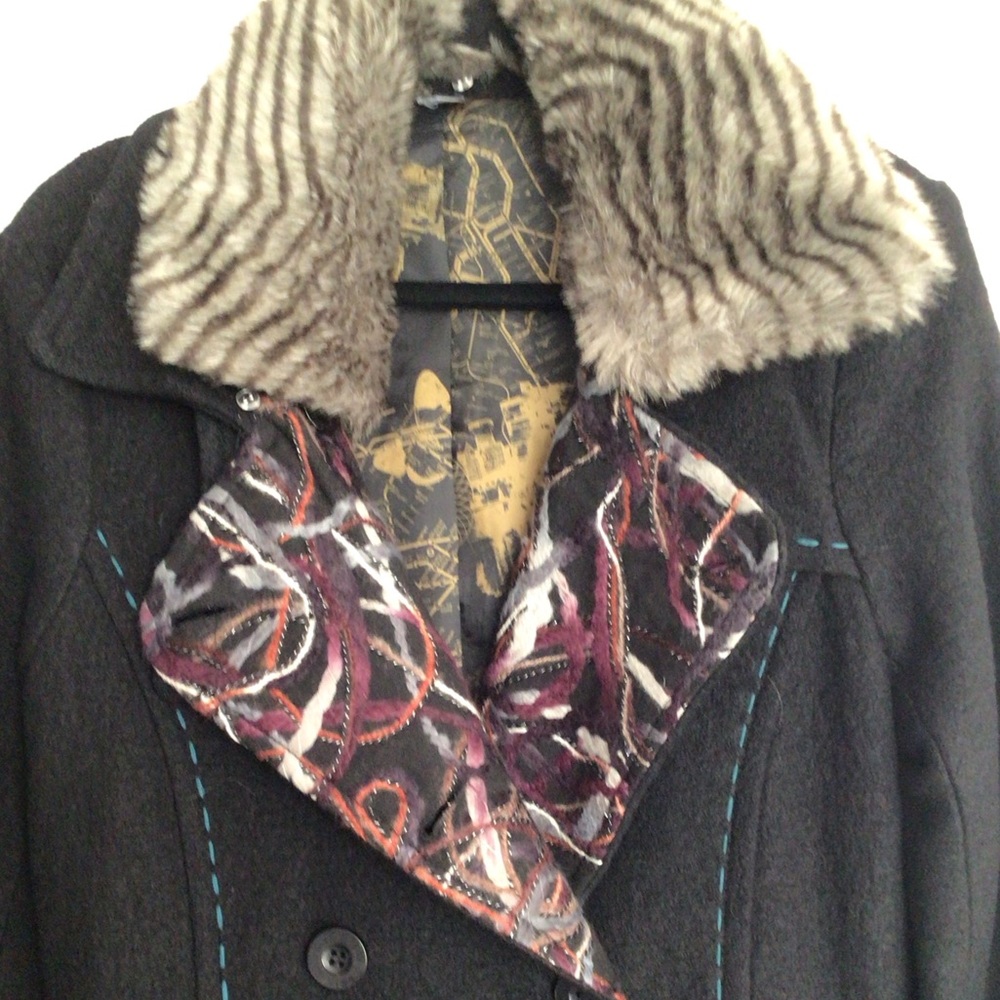 Desigual Dream The Future Coat - Picture 3 of 16